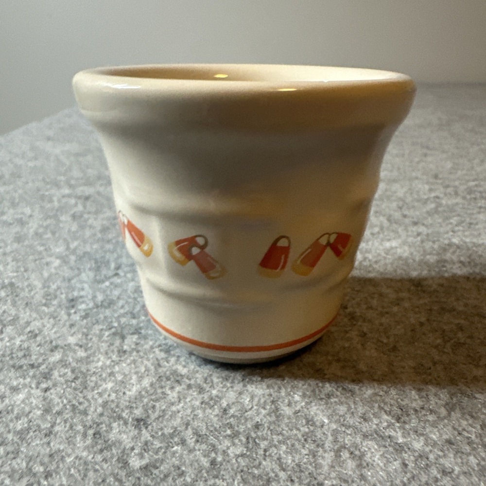 Longaberger Mini Ceramic Candy Corn Crock